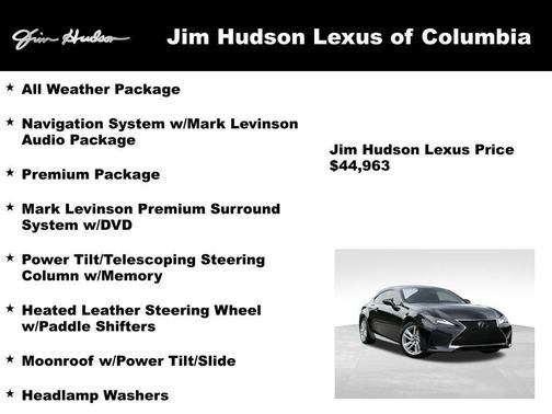 Black 2023 Lexus RC 350 350
