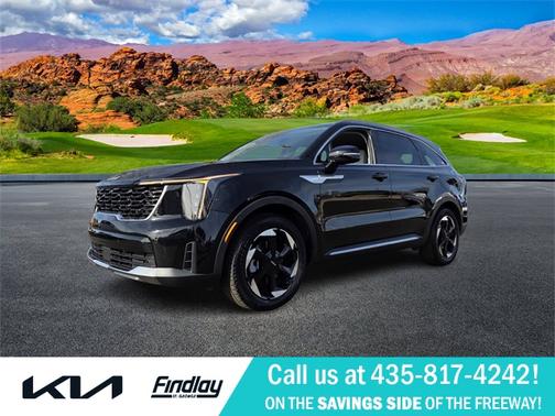 Aurora Black Pearl 2025 Kia Sorento Hybrid EX SUV