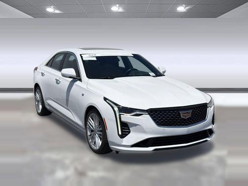Summit White 2023 Cadillac CT4 Premium Luxury