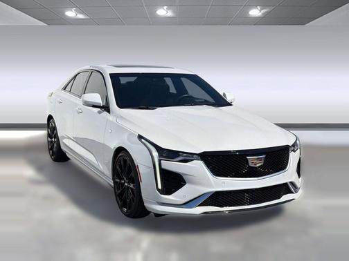 Crystal White Tricoat 2023 Cadillac CT4 Sport
