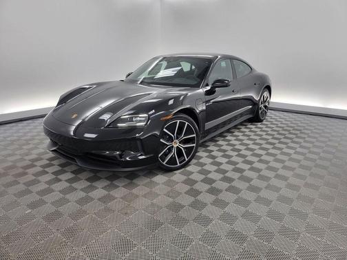 Black 2025 Porsche Taycan 4