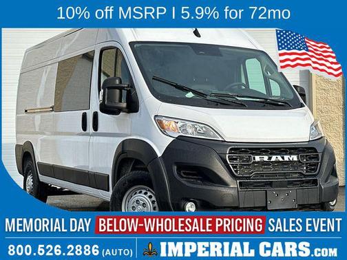 Bright White Clearcoat 2026 RAM ProMaster 3500 High Roof