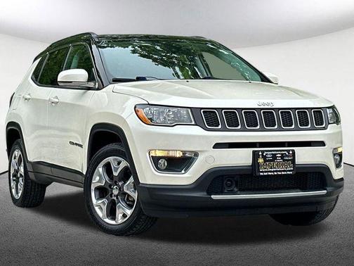 Pearl White Tri-Coat 2021 Jeep Compass Limited