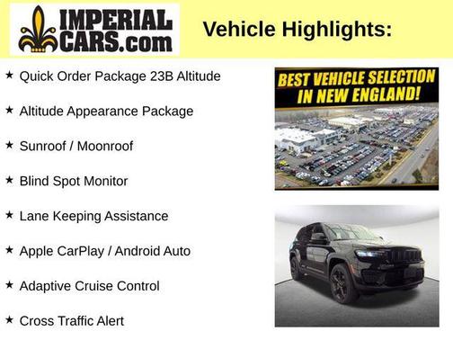 Diamond Black Crystal Pearlcoat 2023 Jeep Grand Cherokee Altitude