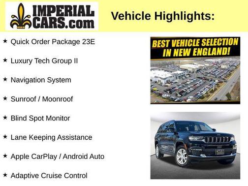 Diamond Black Crystal Pearlcoat 2023 Jeep Grand Cherokee L Limited