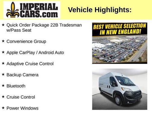 Bright White Clearcoat 2025 RAM ProMaster 2500 Tradesman