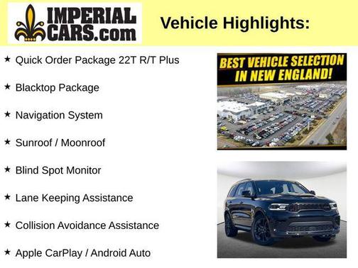 DB Black Clearcoat 2024 Dodge Durango R/T Plus AWD