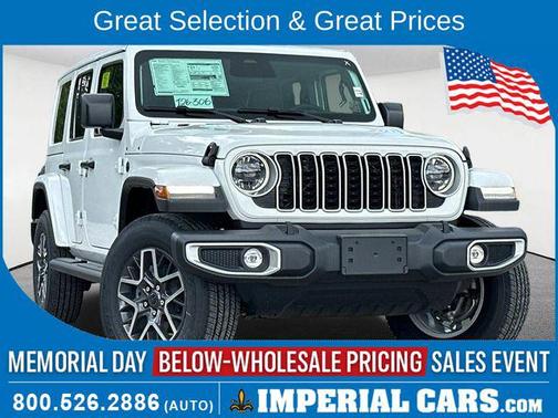 Bright White Clearcoat 2026 Jeep Wrangler 4-Door Sahara 4x4