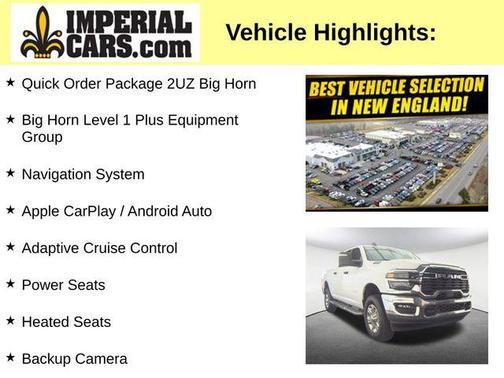 Bright White Clearcoat 2026 RAM 2500 Big Horn Crew Cab 4x4 6'4' Box