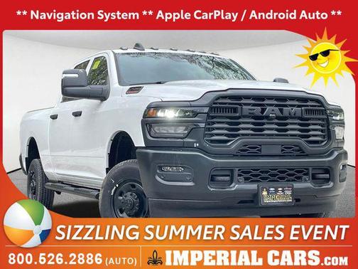 Bright White Clearcoat 2026 RAM 2500 Tradesman Crew Cab 4x4 6'4' Box