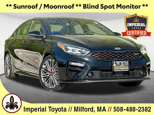 Aurora Black 2021 Kia Forte GT