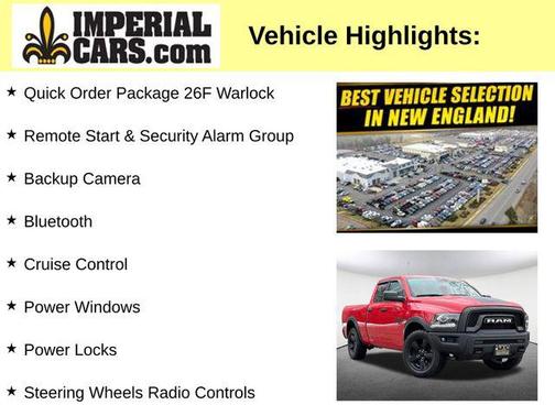 Flame Red Clearcoat 2020 RAM 1500 Classic Warlock Quad Cab 4x4 6'4' Box