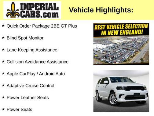 White Knuckle Clearcoat 2022 Dodge Durango GT Plus