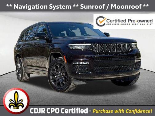 Diamond Black Crystal Pearlcoat 2023 Jeep Grand Cherokee L Summit Reserve