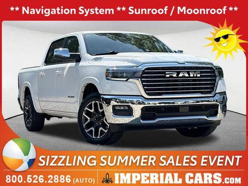 Bright White Clearcoat 2025 RAM 1500 Laramie