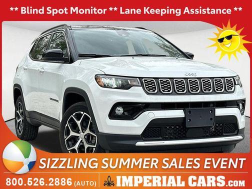 Bright White Clearcoat 2024 Jeep Compass Limited