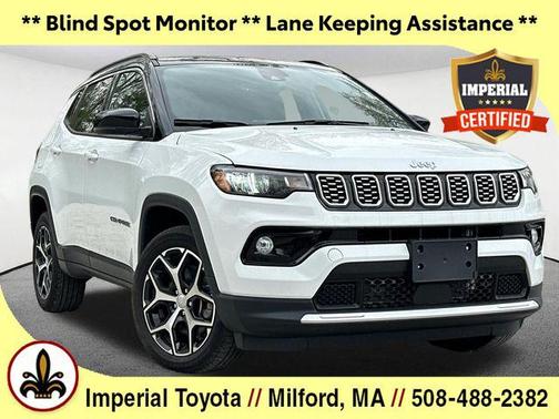 Bright White Clearcoat 2024 Jeep Compass Limited