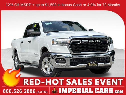 Bright White Clearcoat 2026 RAM 1500 Big Horn/Lone Star