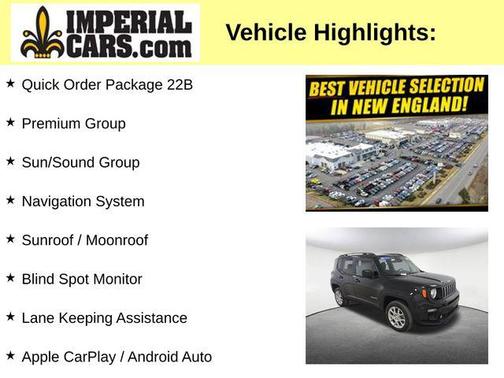 Black Clearcoat 2023 Jeep Renegade Latitude
