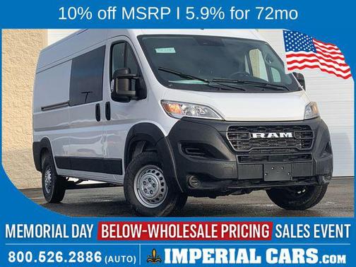 Bright White Clearcoat 2026 RAM ProMaster 3500 High Roof