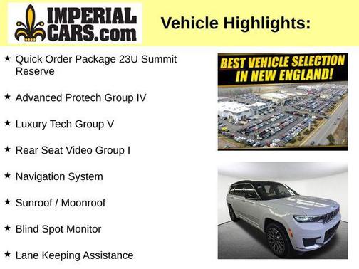 Bright White Clearcoat 2025 Jeep Grand Cherokee L Summit Reserve