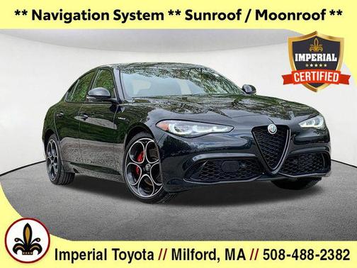 Vulcano Black Metallic 2024 Alfa Romeo Giulia Veloce AWD