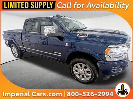 Patriot Blue Pearlcoat 2024 RAM 3500 Limited Crew Cab 4x4 6'4' Box
