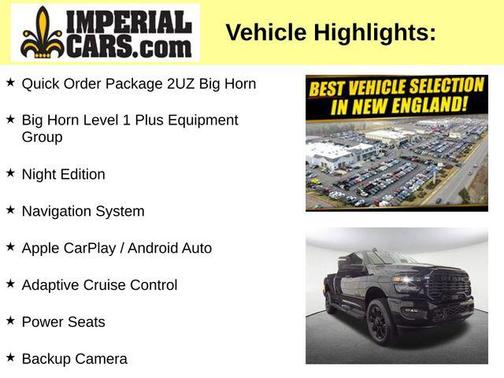 Black Clearcoat 2025 RAM 2500 Big Horn Crew Cab 4x4 6'4' Box