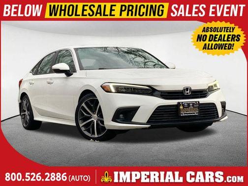 Platinum White Pearl 2022 Honda Civic Touring