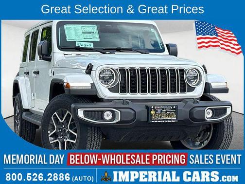 Bright White Clearcoat 2026 Jeep Wrangler 4-Door Sahara 4x4