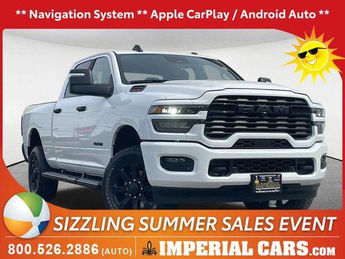 Bright White Clearcoat 2025 RAM 2500 Big Horn Crew Cab 4x4 6'4' Box