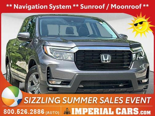 Modern Steel Metallic 2023 Honda Ridgeline RTL-E