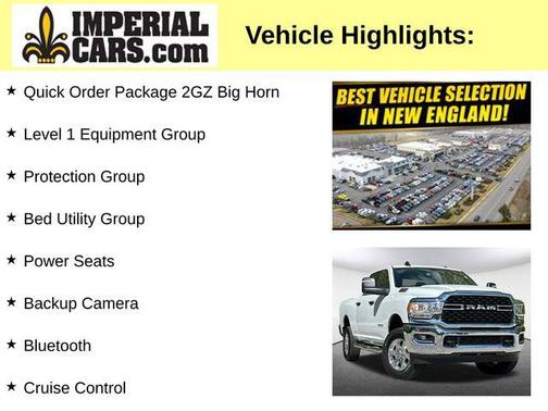 Bright White Clearcoat 2024 RAM 2500 Big Horn Crew Cab 4x4 6'4' Box
