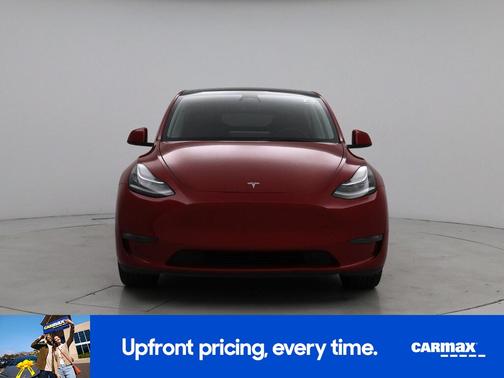 Red 2021 Tesla Model Y Long Range