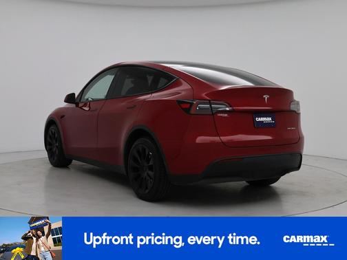 Red 2021 Tesla Model Y Long Range