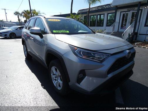 Silver Sky Metallic 2019 Toyota RAV4 Hybrid XLE