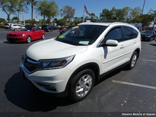 White Diamond Pearl 2015 Honda CR-V EX-L