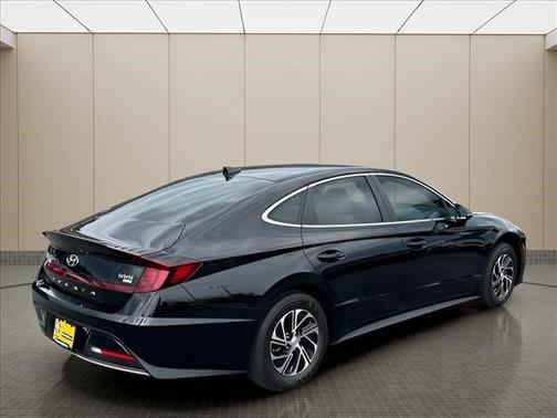 Black 2023 Hyundai SONATA Hybrid Blue