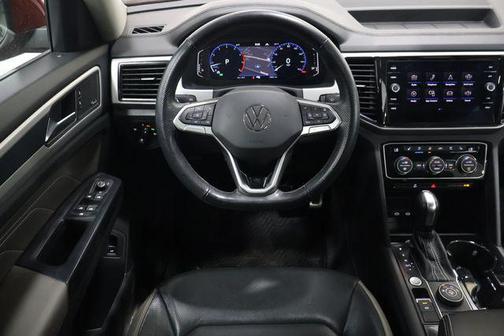 Red Metallic 2021 Volkswagen Atlas 3.6L SEL Premium
