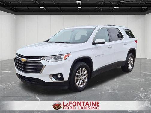 Summit White 2018 Chevrolet Traverse LT Cloth