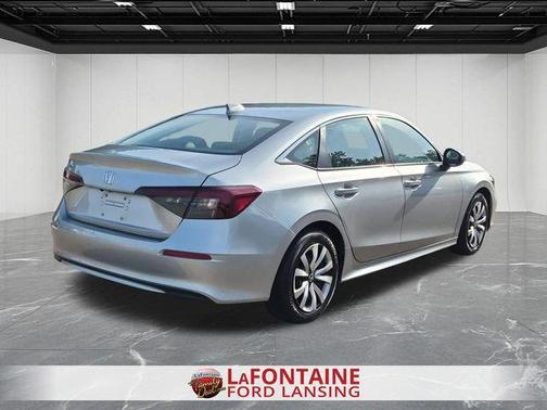 Solar Silver Metallic 2025 Honda Civic LX