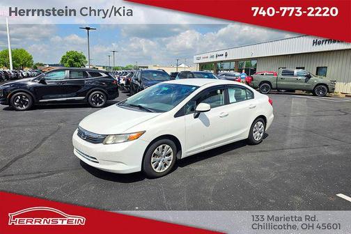 Taffeta White 2012 Honda Civic LX