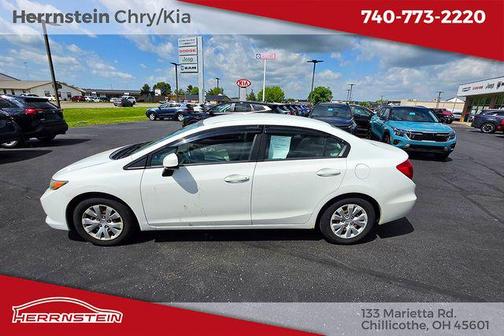 Taffeta White 2012 Honda Civic LX