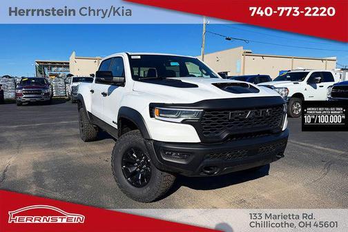 Bright White Clearcoat 2026 RAM 1500 RHO Crew Cab 4x4 5'7' Box