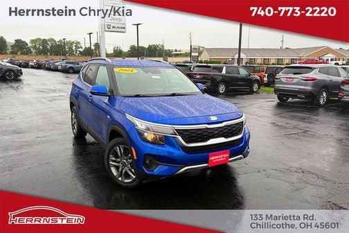 Neptune Blue 2021 Kia Seltos S