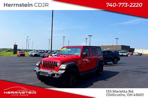 Red Clearcoat 2022 Jeep Wrangler Unlimited Sport Altitude