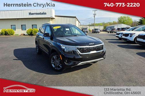 Cherry Black 2023 Kia Seltos S