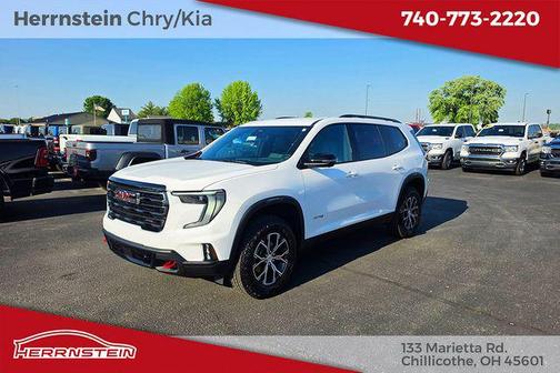 Summit White 2026 GMC Acadia AT4 AWD