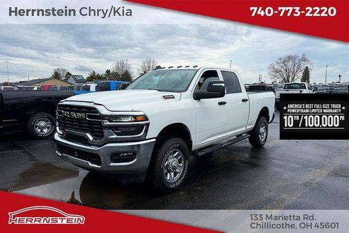 Bright White Clearcoat 2026 RAM 2500 Tradesman Crew Cab 4x4 6'4' Box
