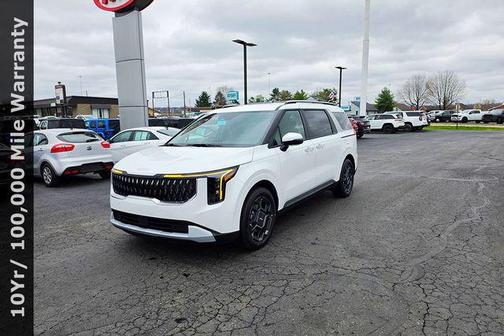 White Pearl 2026 Kia Carnival Hybrid EX